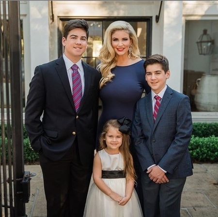 Ingrid Rinck with her three children